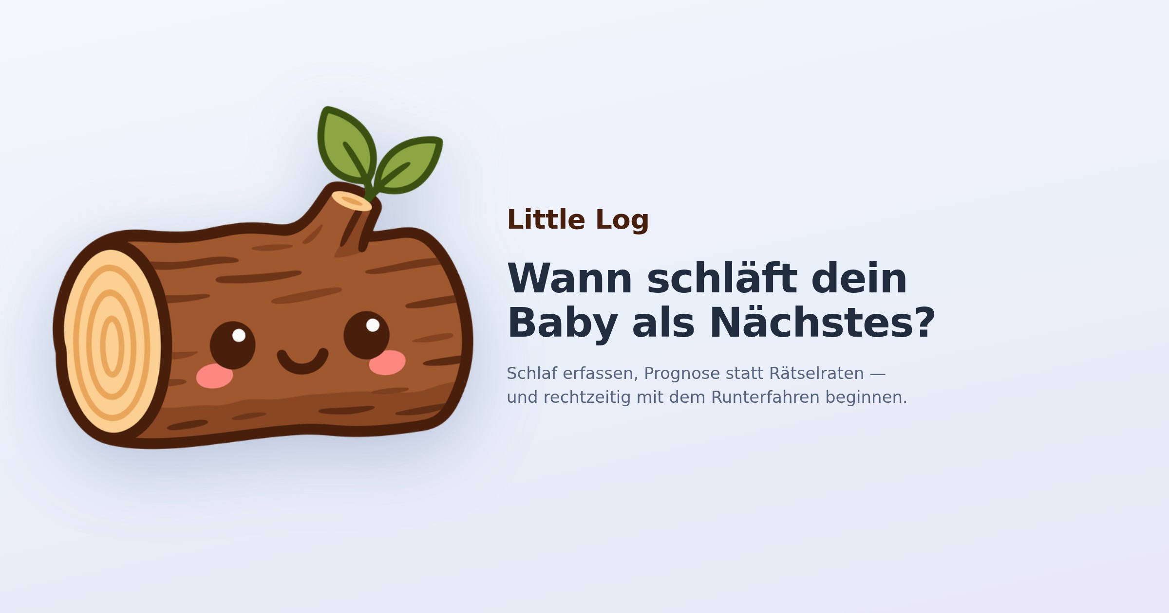 Little Log — wann schläft dein Baby als Nächstes? Sleep tracking and prediction for babies